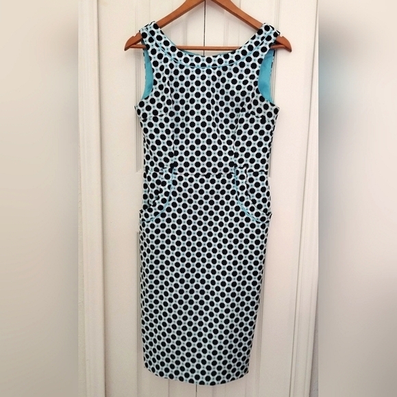 Mod Geometric Print Dress by London Times - Picture 10 of 13